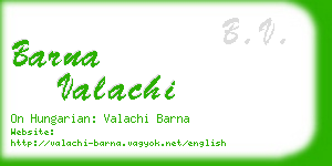 barna valachi business card